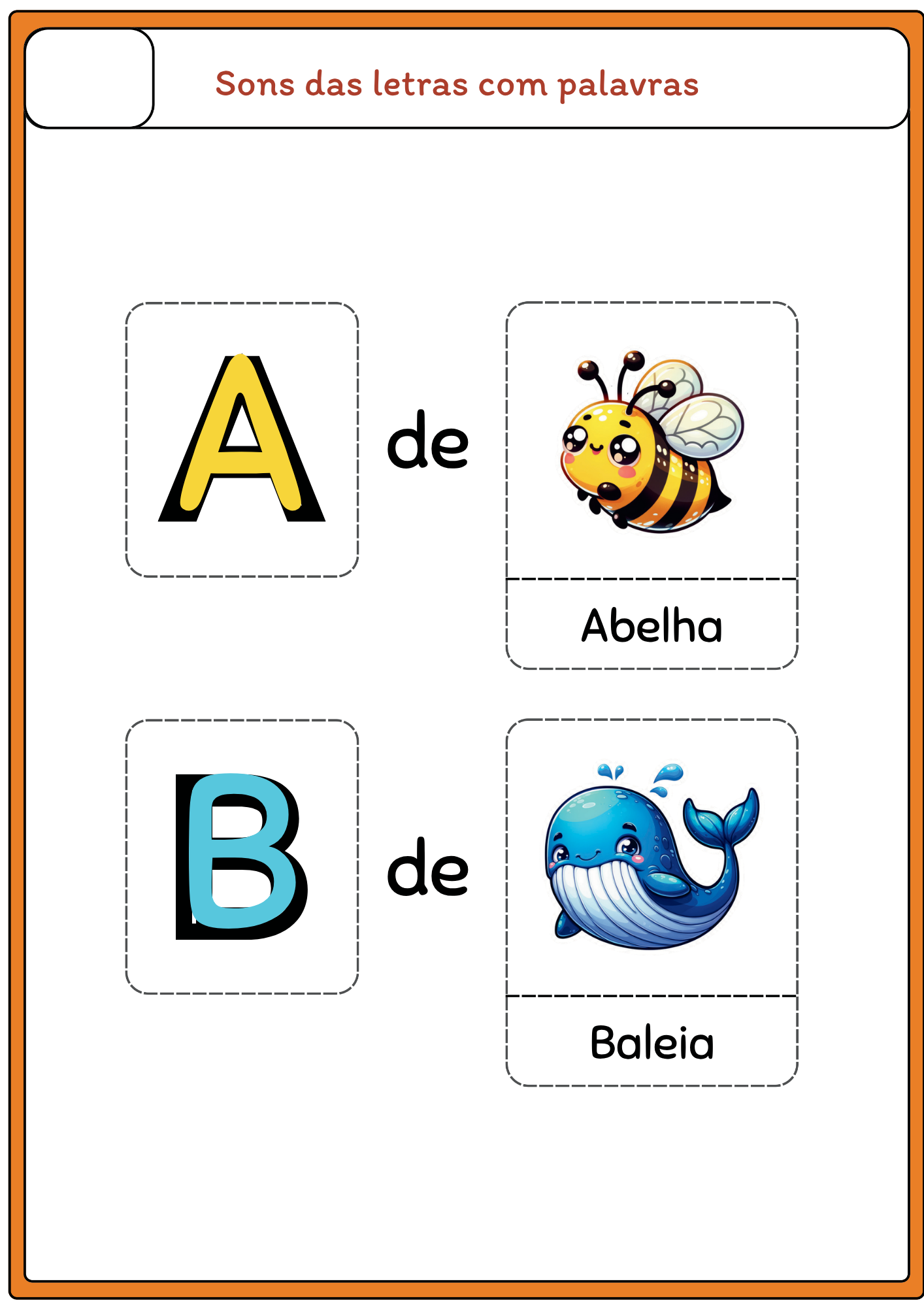 Atividade de sons das letras